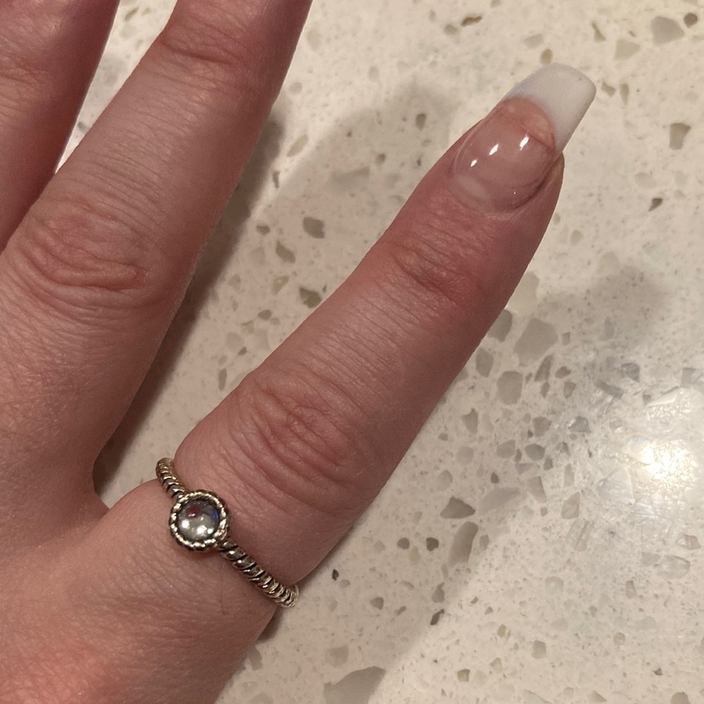 Silver plated ring